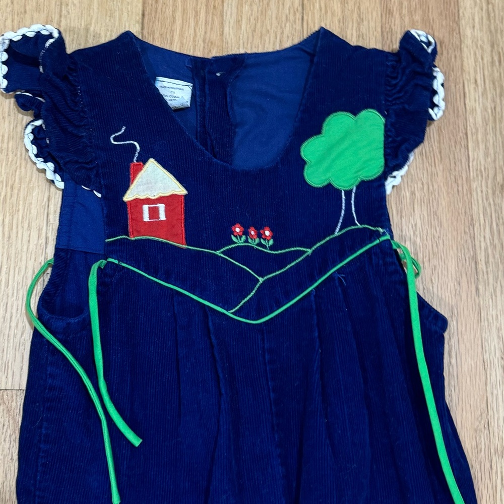 Vintage 80s Corduroy Overalls Size 3T 🏡